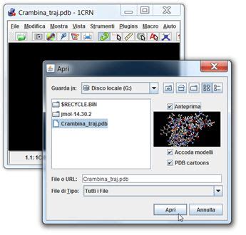 Jmol non produce videoclip, ma isingoli frames. Creiamo all’interno ...