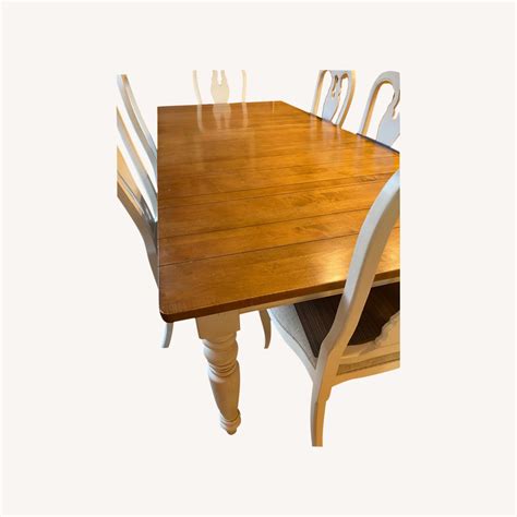 Ethan Allen Kitchen or Dining Room Table 6 chairs - AptDeco