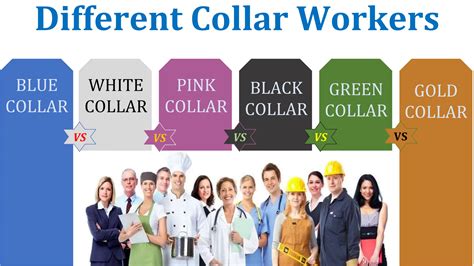 Different Collar Workers ( Blue vs White vs Pink vs Gold vs Black and ...