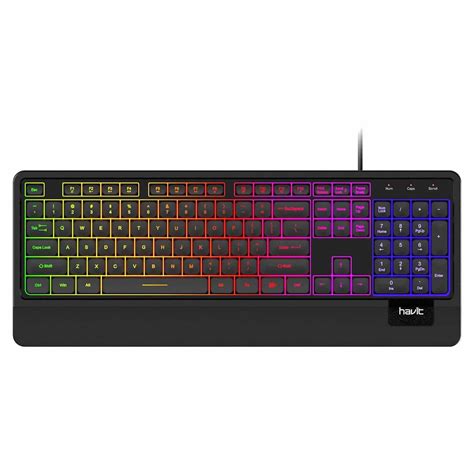 Buy Havit Rainbow Keyboard, Quiet LED Backlit Computer Keyboard ...