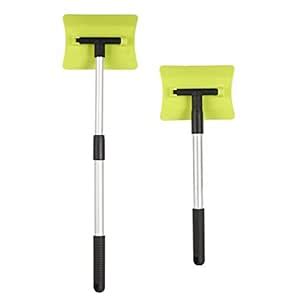 Telescopic Snow Scraper Frost Shovel with Arch-Shaped Shovel 180 Degree ...