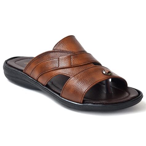 AJANTA Men Tan Flats Sandal CG1081 : Amazon.in: Fashion