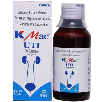 K Mac Uti Sugar Free Bottle Of 100ml Suspension: Uses, Side Effects ...