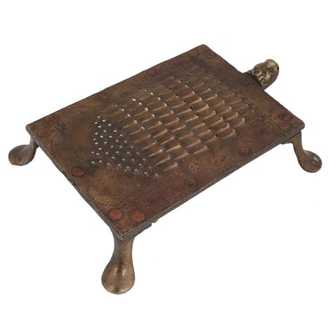 Indian Lion Brass Grater scraper