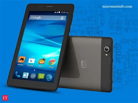 Powered by 1.3GHz MediaTek MT8312 chip - Micromax launches Canvas Tab ...