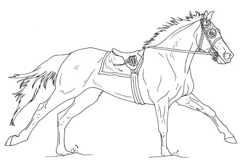 Race Horse coloring pages - ColoringLib