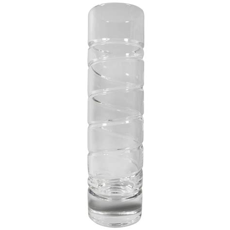 Tiffany and Co. Crystal Corkscrew Vase For Sale at 1stdibs