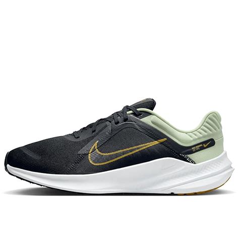 Buy NIKE Mens Quest Running Shoes 5-Olive Aura/Bronzine-Black-White ...