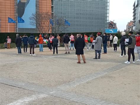 PTM activists in Belgium stage protest against Pakistani soldiers ...