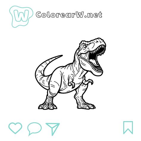 Free T Rex Coloring Pages [2025]