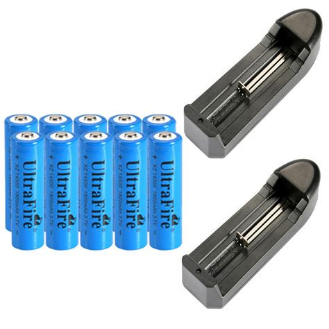 Buy UltraFire 14500 Battery 1800mAh Li-ion 3.7V Rechargeable Batteries ...