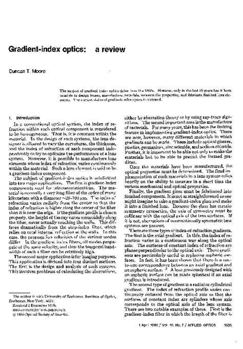 Image result for Gradient Index Optics