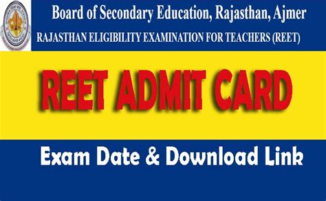 RBSE uploaded admit card; Exam will be held in two shifts on September ...