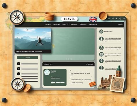 Travel layout for an adventurous streamer with global colors trav ...