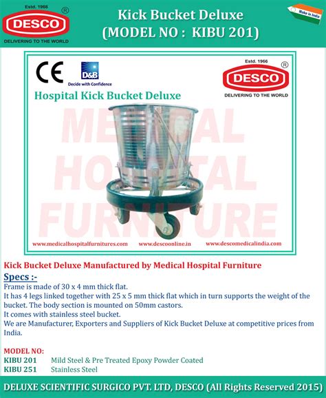 Hospital Deluxe Kick Bucket - Manufacturer, Supplier and Exporter India