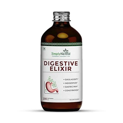 Buy Simply Herbal Ayurvedic Digestive Elixir Syrup Tonic Enriched With ...