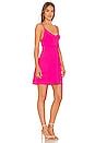 Susana Monaco V-neck A-line Dress in pink glo | REVOLVE