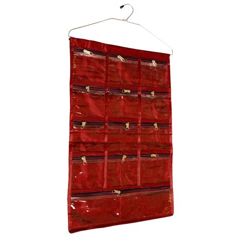 Kuber Industries Satin Bindi Organiser Foldable, Maroon (KI12787 ...