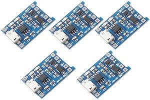 Super Debug 5 Pcs TP4056 Micro USB 5V 1A 18650 Lithium Battery Charger ...
