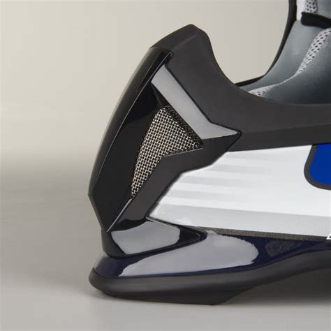 KYT Strike Eagle Wings MX Helmet White & Blue – LRL Motors