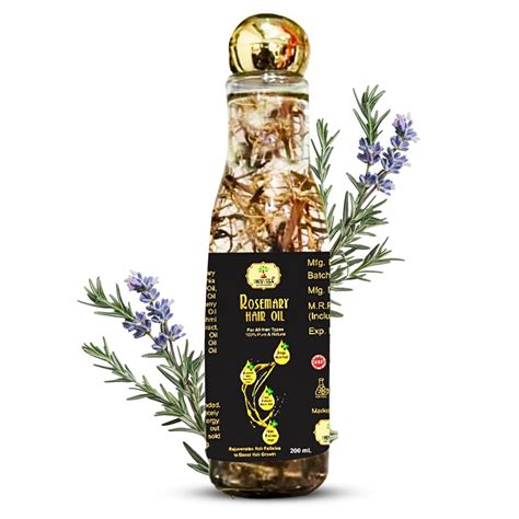 Rosemary Hair Oil | 100% Natural Hair Growth & Hair Fall Control ...