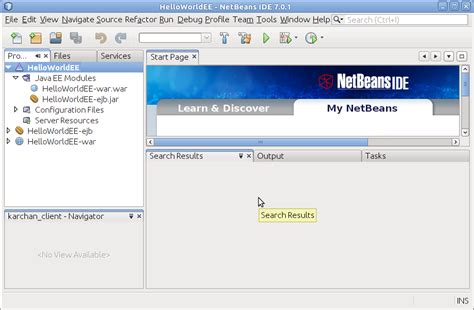 Java HelloWorld NetBeans 的图像结果