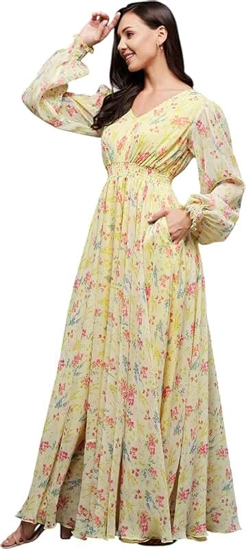 Amazon.in: Chiffon - Women's Dresses / Women's Dresses & Jumpsuits ...