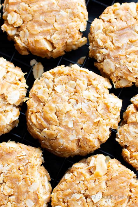 3 Ingredient No Bake Cookies (Vegan) - Peanut Butter Oatmeal Cookies ...