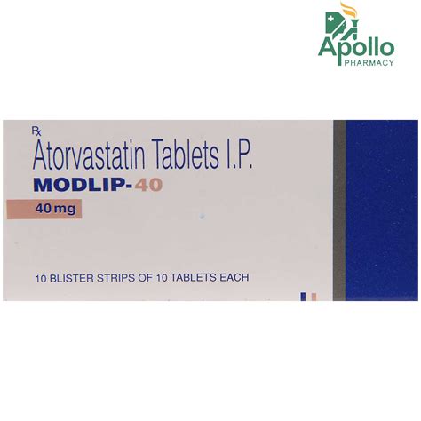 Modlip 40 Tablet 10's Price, Uses, Side Effects, Composition - Apollo ...
