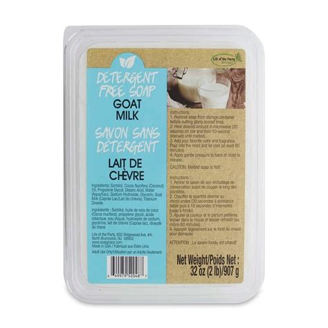 Life of the Party Detergent Free Soap Base - Goat Milk, 2 lb | Michaels
