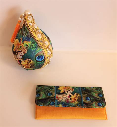 Radha krishna theme based Patli Coconut and Cash Envelope Combo-LR001R ...