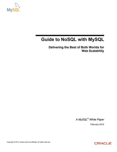Image result for Using MySQL as NoSQL