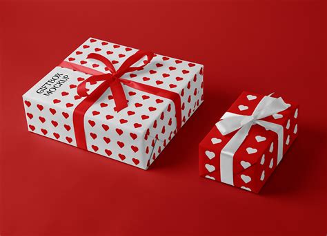 Free Valentine’s Day Gift Boxes Mockup PSD - Good Mockups