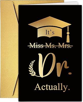 Supoeguk Funny PhD Graduation Card for Women, Doctorate India | Ubuy