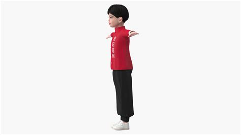 3D model Asian Boy Traditional Costume Rigged for Maya | 3D Molier ...