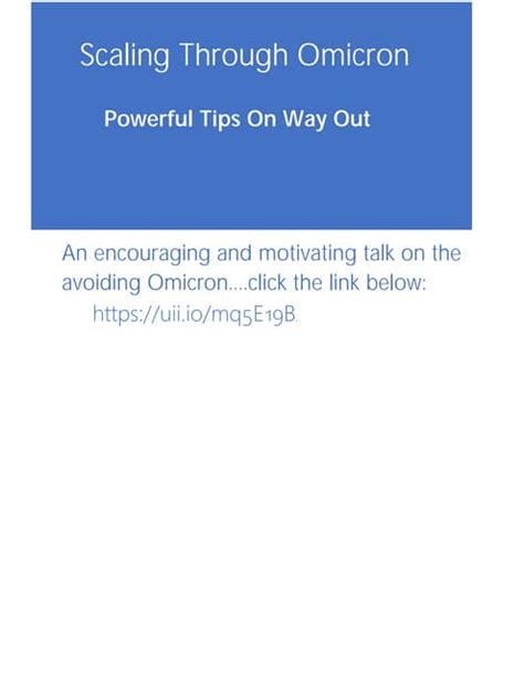 Image result for Omicron Tutorial