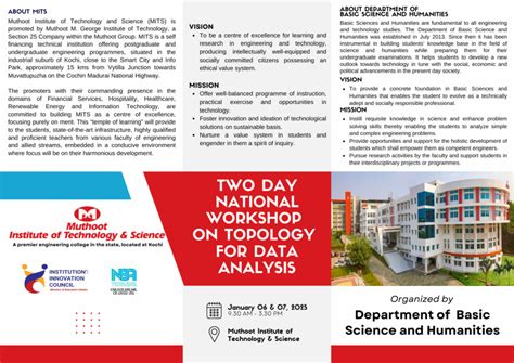 TWO DAY NATIONAL WORKSHOP ON “TOPOLOGY FOR DATA ANALYSIS”