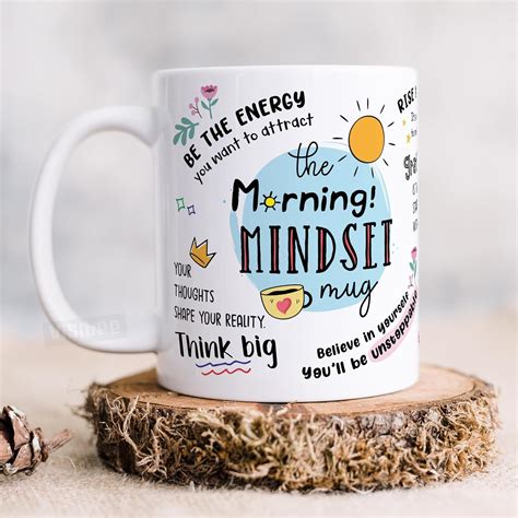 Buy Visibee The Morning Mindset Motivational Mug Ceramic 325ml ...
