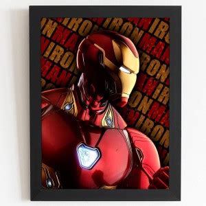 Ironman Poster with Frame for Wall Decor, Room Decor, Home Decor, Gift ...