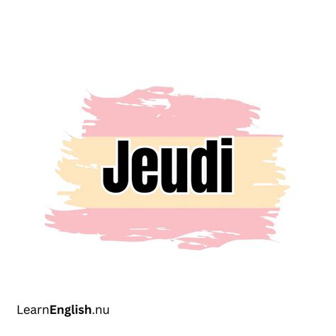 Days of the Week in French - learn french