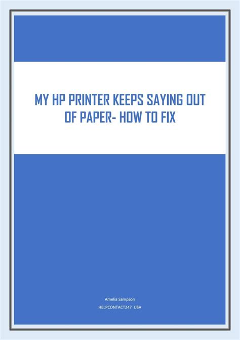 Image result for Printer Out of Paper Fix
