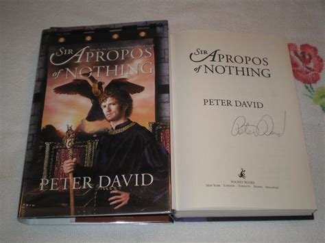 Sir Apropos Of Nothing: Signed by David, Peter: Very Good+ Hardcover ...