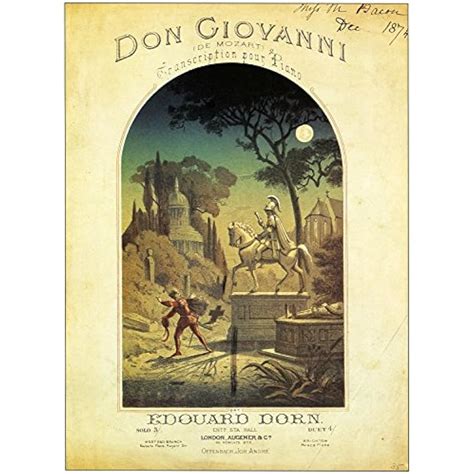 Posterazzi Mozart Don Giovanni Ntitle Page Of A French Edition India | Ubuy