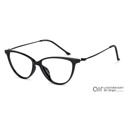 Black Black Full Rim Cat Eye Lenskart Air Online Air fusion P010 ...