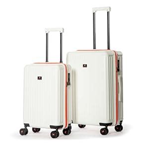 Buy BALDORA Set of 2 Small 54Cm & Medium 64Cm Trolley Suitcase Bag Hard ...