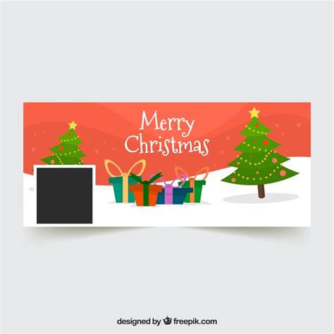 Facebook christmas cover | Free Vector