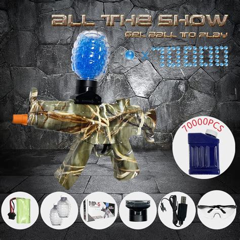 Buy Gel Ball Blaster, Splatter Ball Blaster with 70000 Water Beads, MP ...