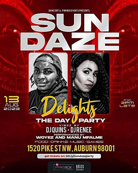 SUNDAZE DELIGHTS [Day Party], Zanadu Studios, Auburn, 13 August to 14 ...