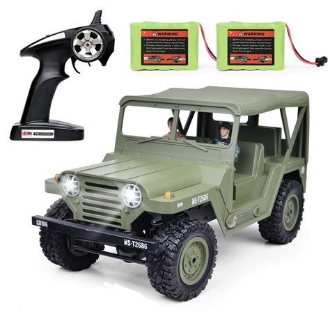 Military RC Car, 2.4G Army Radio Remote Control Buggy 1: 14 Scale,RC ...