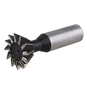 30mm Dia 60-Degree Silver HSS Double-edged Dovetail Cutter Metalworking ...